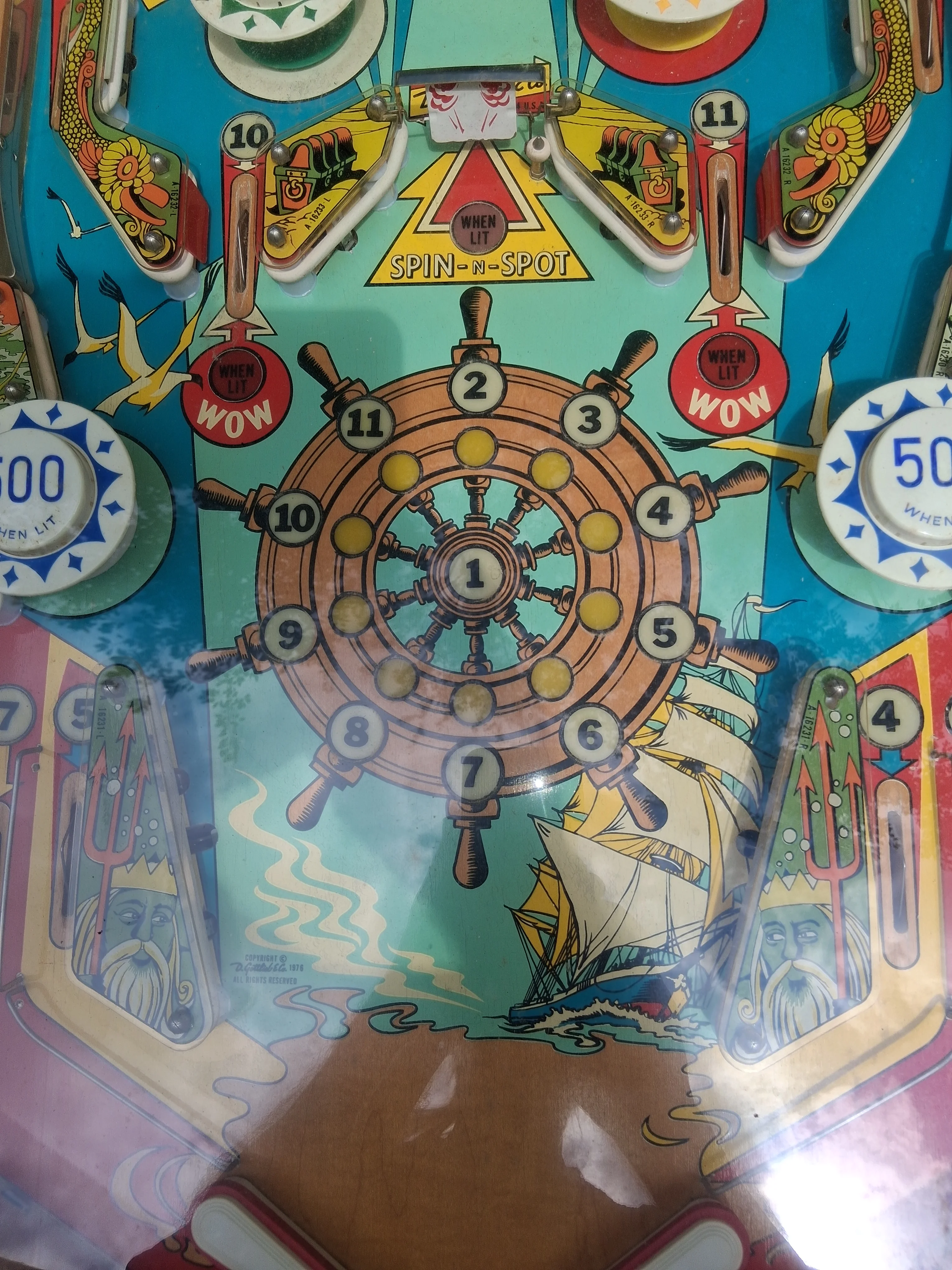 Gottlieb Ship Ahoy pinball machine gallery view 2