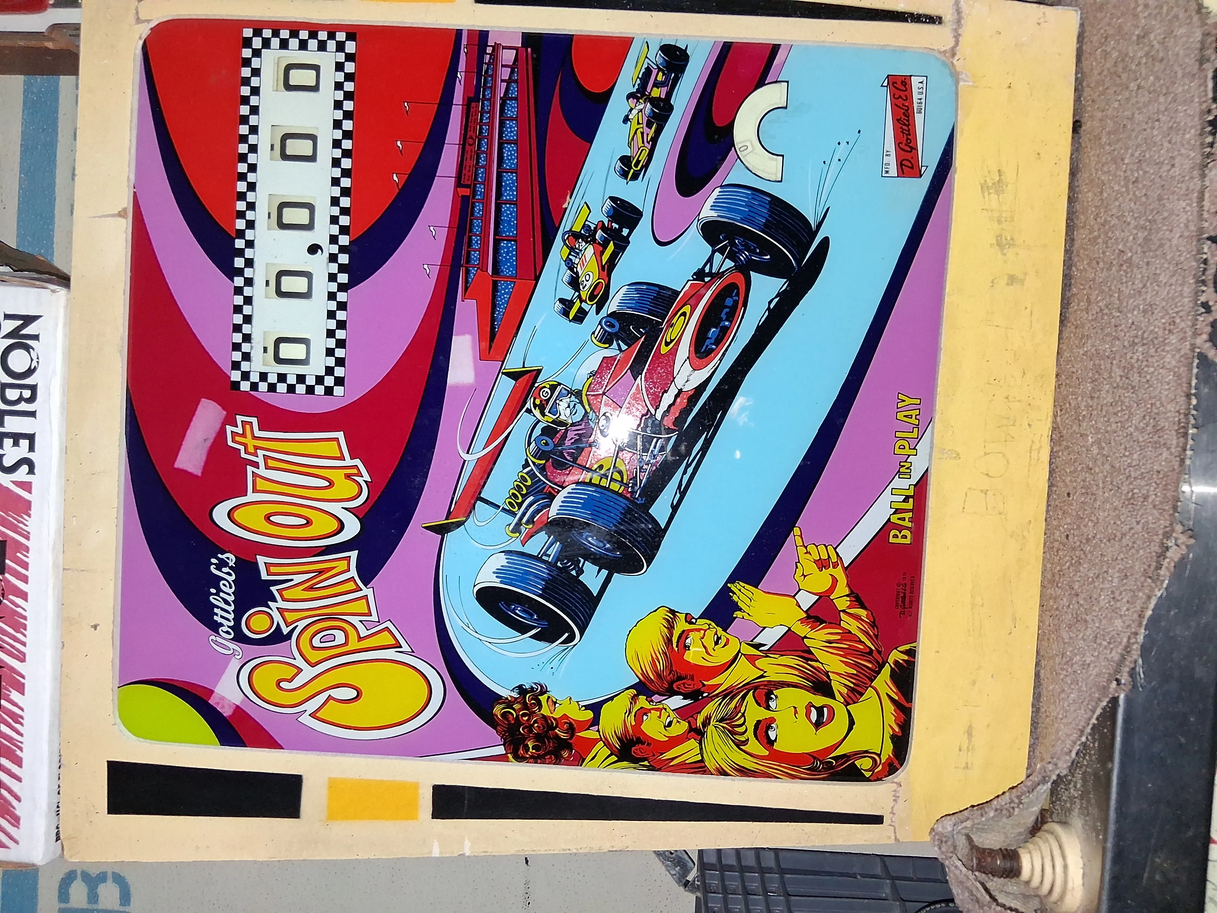 Gottlieb Spin Out pinball machine gallery view 2