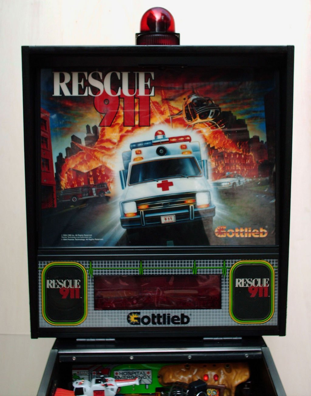 RESCUE 911 Pinball Machine Operational