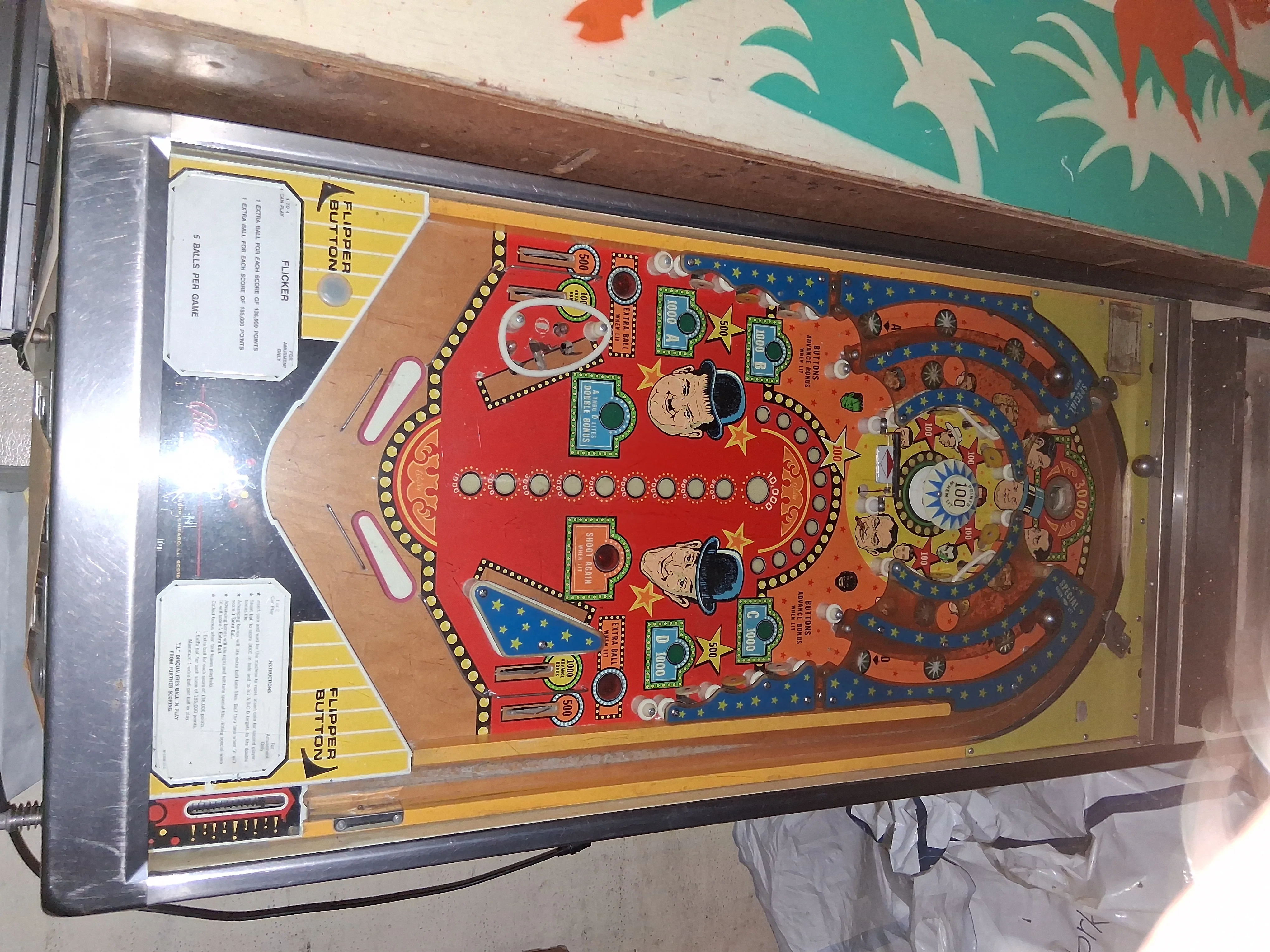 Bally Flicker pinball machine gallery view 2