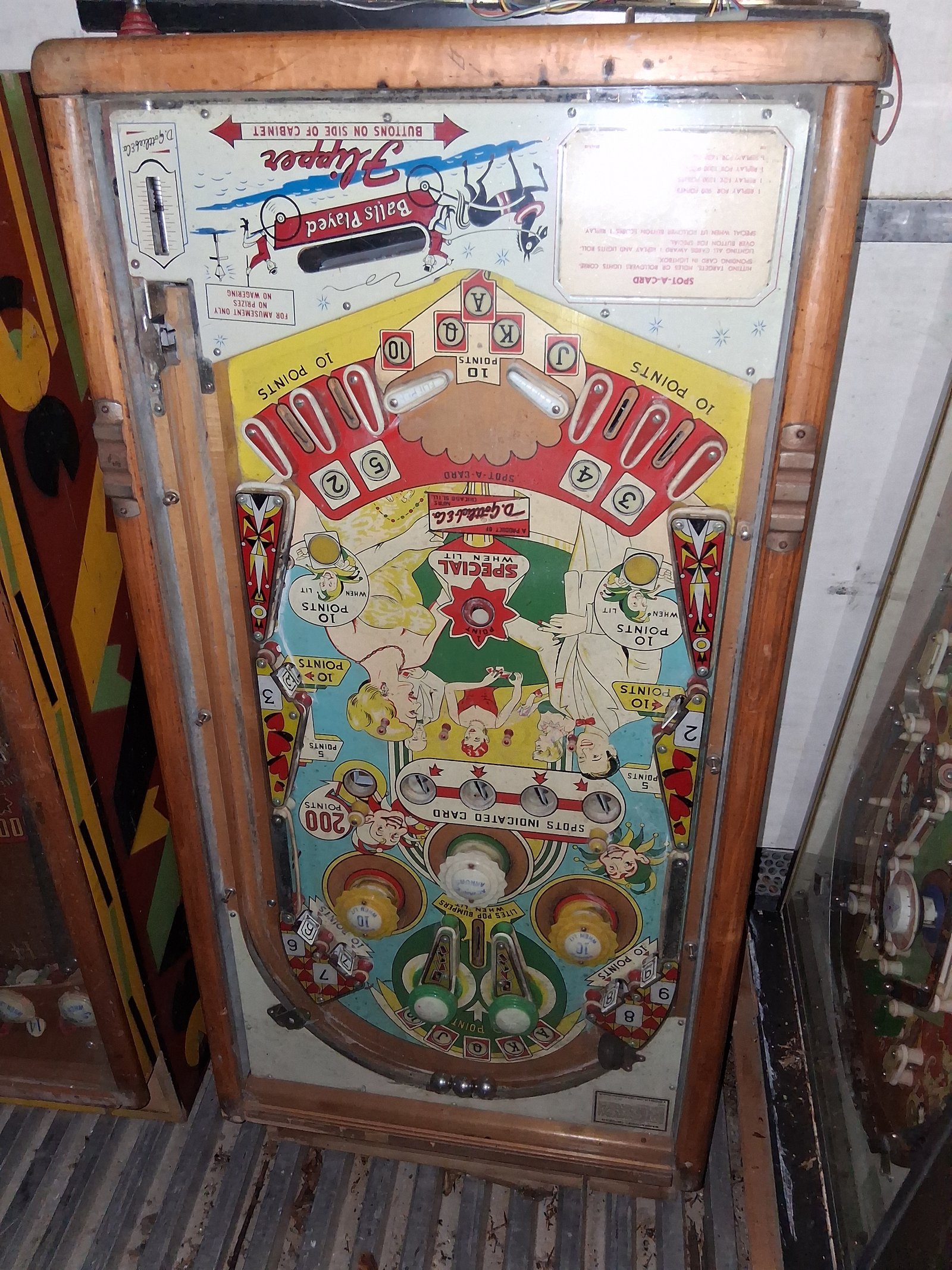 Spot-A-Card Pinball Machine Operational