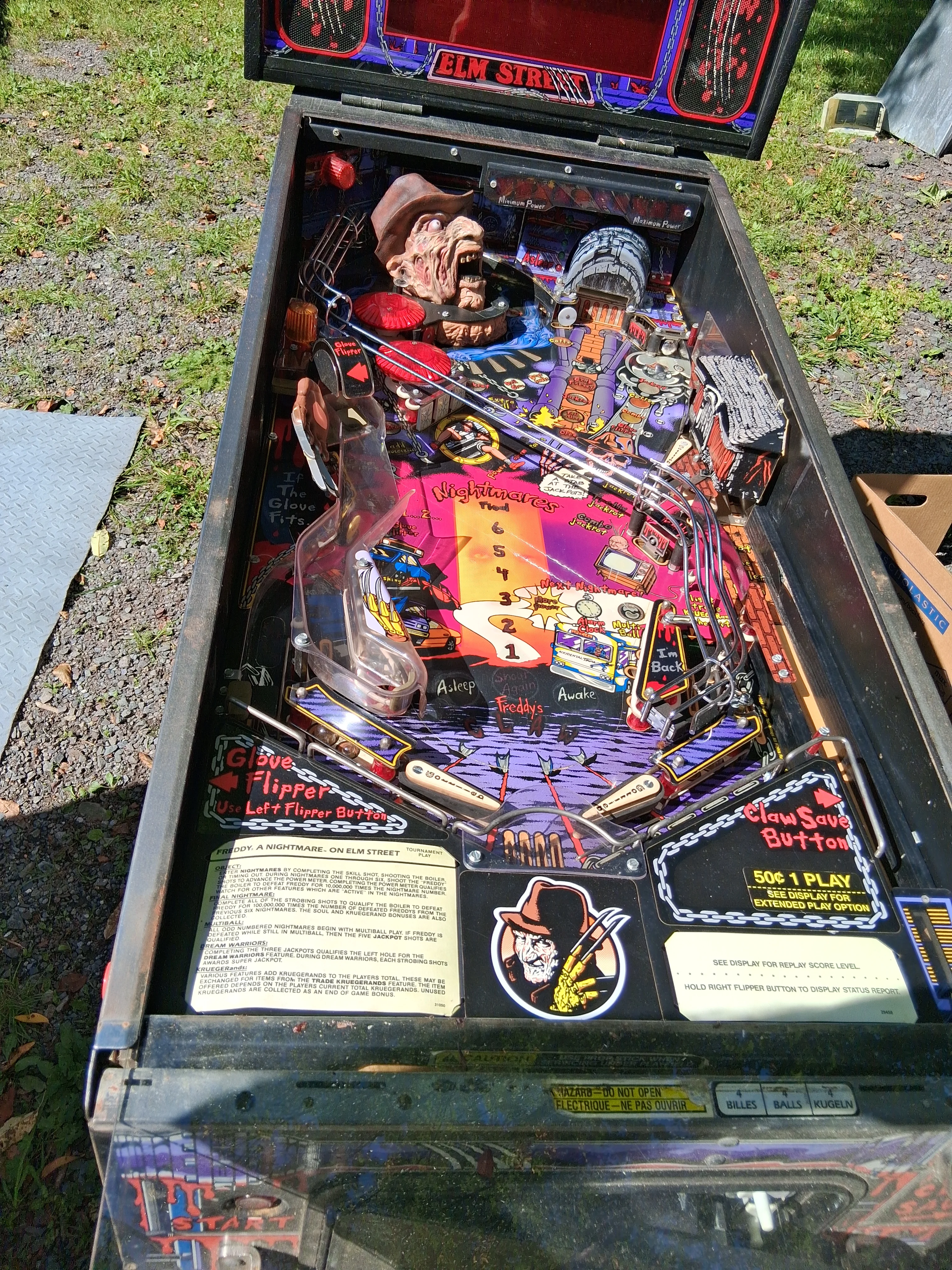 Gottlieb Freddy A Nightmare on Elm Street pinball machine gallery view 2